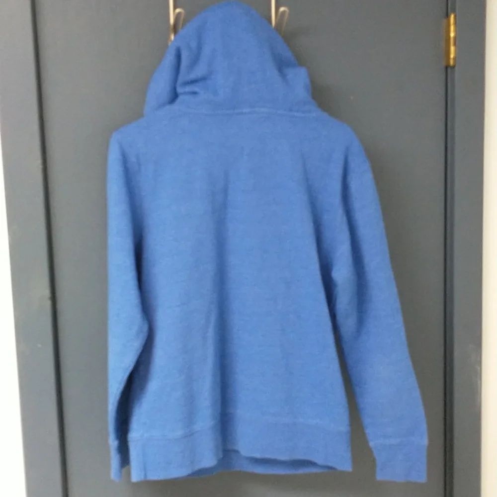 Kansas Jayhawks Blue Hooded Sweatshirt - University Logo Pullover - Picture 3 of 8